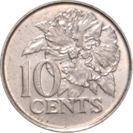 Тринидад и Тобаго 10 центов 2005 год - Гибискус