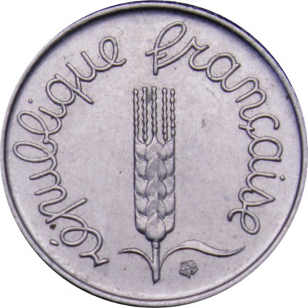 Франция 1 сантим 1970 год - Колос пшеницы