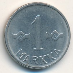 Финляндия 1 марка 1958 год