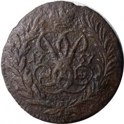 Полушка 1757 год Елизавета Петровна (1741 - 1762) - VG
