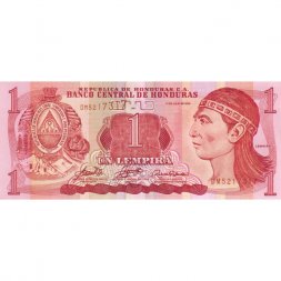 Гондурас 1 лемпира 2006 год - Лемпира. Руины города - UNC-