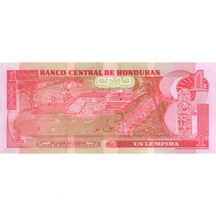 Гондурас 1 лемпира 2006 год - Лемпира. Руины города - UNC-