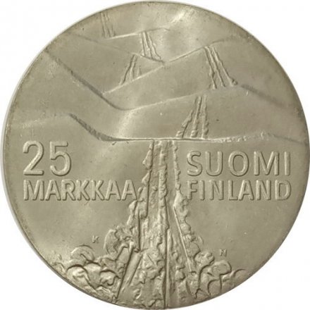 Финляндия 25 марок 1978 год - Зимние игры в Лахти
