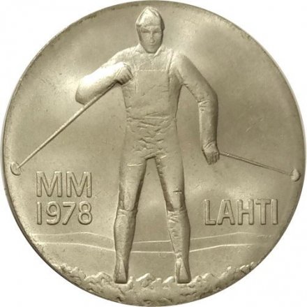 Финляндия 25 марок 1978 год - Зимние игры в Лахти