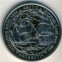 Монета Фолклендские острова 1 крона 2006 год - Арктика и Антарктика