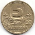 Финляндия 5 марок 1986 год - Ледокол Урхо