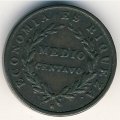 Чили 1/2 сентаво 1835 год