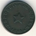 Чили 1/2 сентаво 1835 год