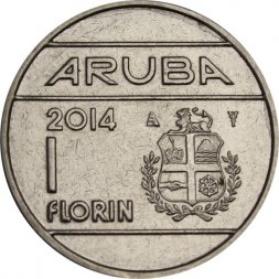 Аруба 1 флорин 2014 год