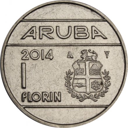 Аруба 1 флорин 2014 год