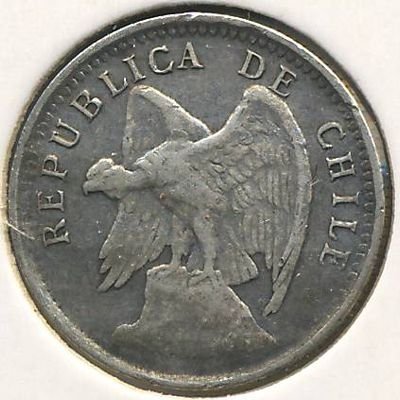 Чили 10 сентаво 1919 год