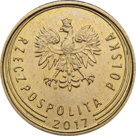 Польша 1 грош 2017 год