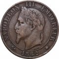 Франция 5 сантимов 1862 год (А)
