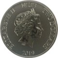 Ниуэ 2 доллара 2019 год - Черепаха