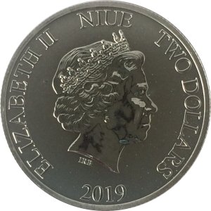 Ниуэ 2 доллара 2019 год - Черепаха