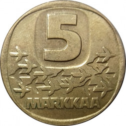 Финляндия 5 марок 1991 год