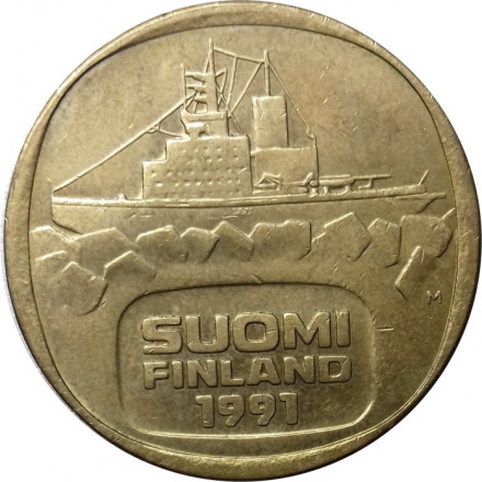 Финляндия 5 марок 1991 год