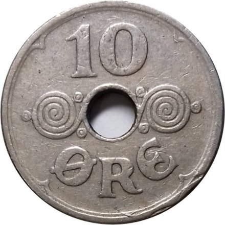 Дания 10 эре 1940 год