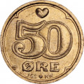 Дания 50 эре 2016 год (LGS)