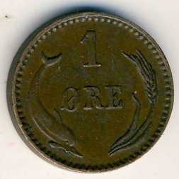 Дания 1 эре 1899 год