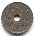 Бельгия 10 сантимов 1928 год BELGIQUE