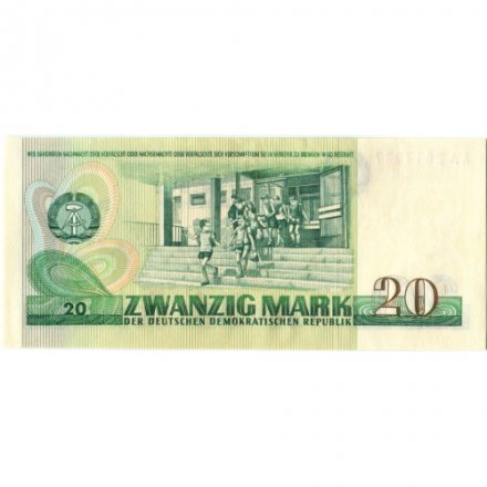ГДР 20 марок 1975 год - Иоганн Вольфганг фон Гёте. Школьники - UNC