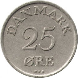 Дания 25 эре 1958 год