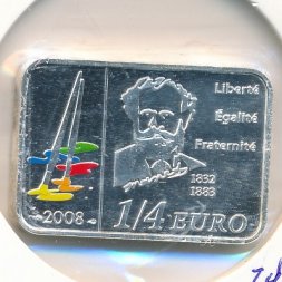 Франция 1/4 евро 2008 год
