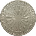 ФРГ 10 марок 1972 год - XX летние Олимпийские Игры, Мюнхен 1972 - Эмблема &quot;In Deutschland&quot; (F)