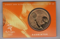 Австралия 5 долларов 2000 год - Олимпийские игры в Сиднее. Бадминтон