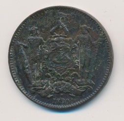 Северное Борнео 1 цент 1890 год