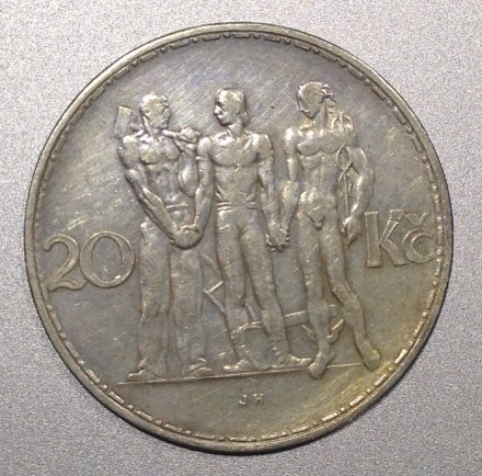 Чехословакия 20 крон 1934 год