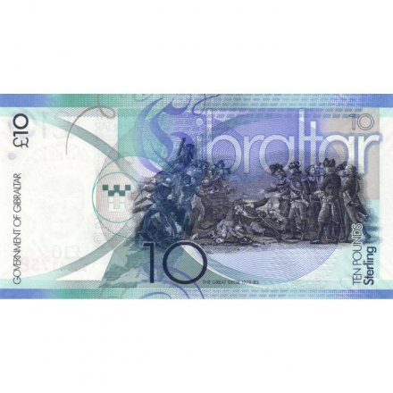 Гибралтар 10 фунтов 2016 год - UNC