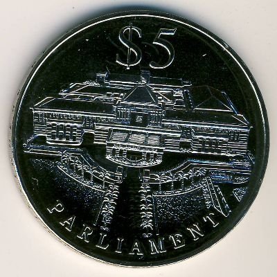 Сингапур 5 долларов 1999 год