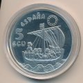 Испания 5 экю 1996 год