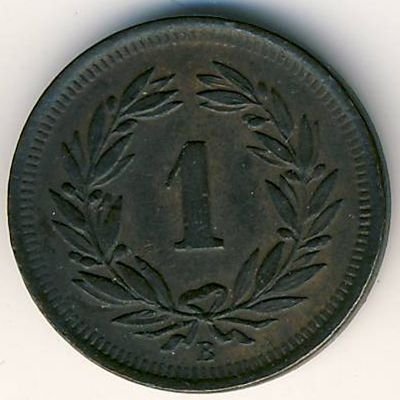 Швейцария 1 раппен 1913 год