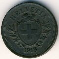 Швейцария 1 раппен 1913 год