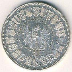 Швейцария 5 франков 1879 год