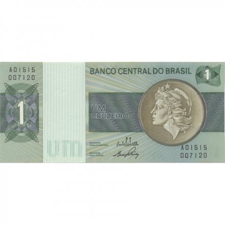 Бразилия 1 крузейро 1970-1972 год - UNC