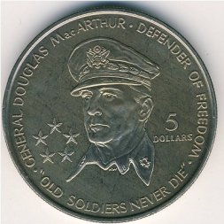 Ниуэ 5 долларов 1989 год