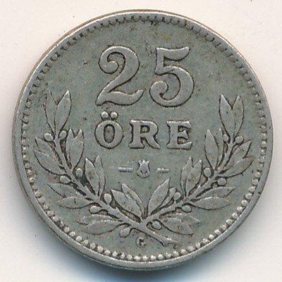 Швеция 25 эре 1931 год