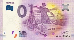 Сборная Франции - Сувенирная банкнота 0 евро 2018 год