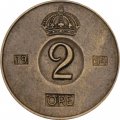 Швеция 2 эре 1954 год - Король Густав VI Адольф