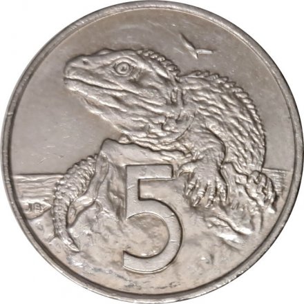 Новая Зеландия 5 центов 2003 год - Гаттерия