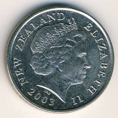 Новая Зеландия 5 центов 2003 год - Гаттерия