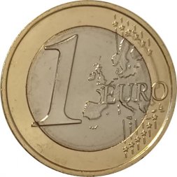 Монако 1 евро 2022 год - Князь Альберт II