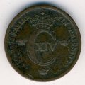 Швеция 1/3 скиллинга 1842 год
