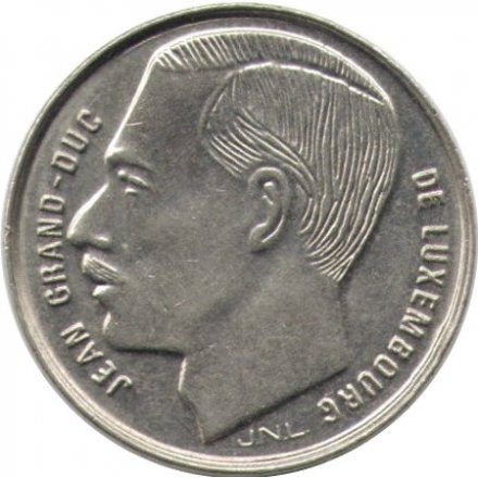 Люксембург 1 франк 1990 год - Великий герцог Жан