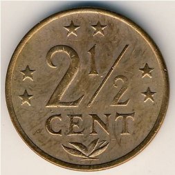 Антильские острова 2 1/2 цента 1971 год