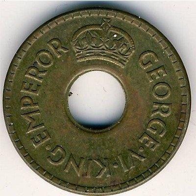Фиджи 1/2 пенни 1942 год
